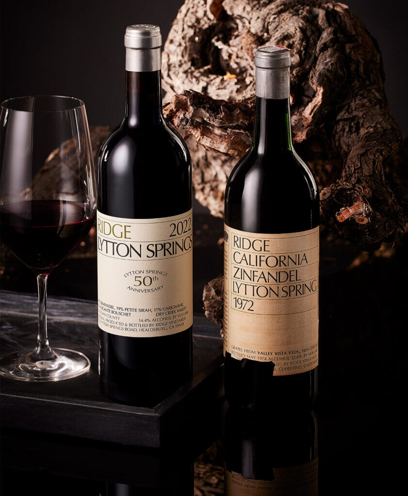 Ridge Vineyards 2022 and 1972 Lytton Springs